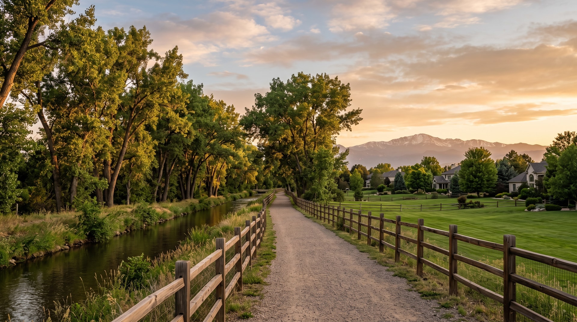Commercial cleaning in Cherry Hills Village, Colorado — Highline Canal cottonwoods and estate grounds