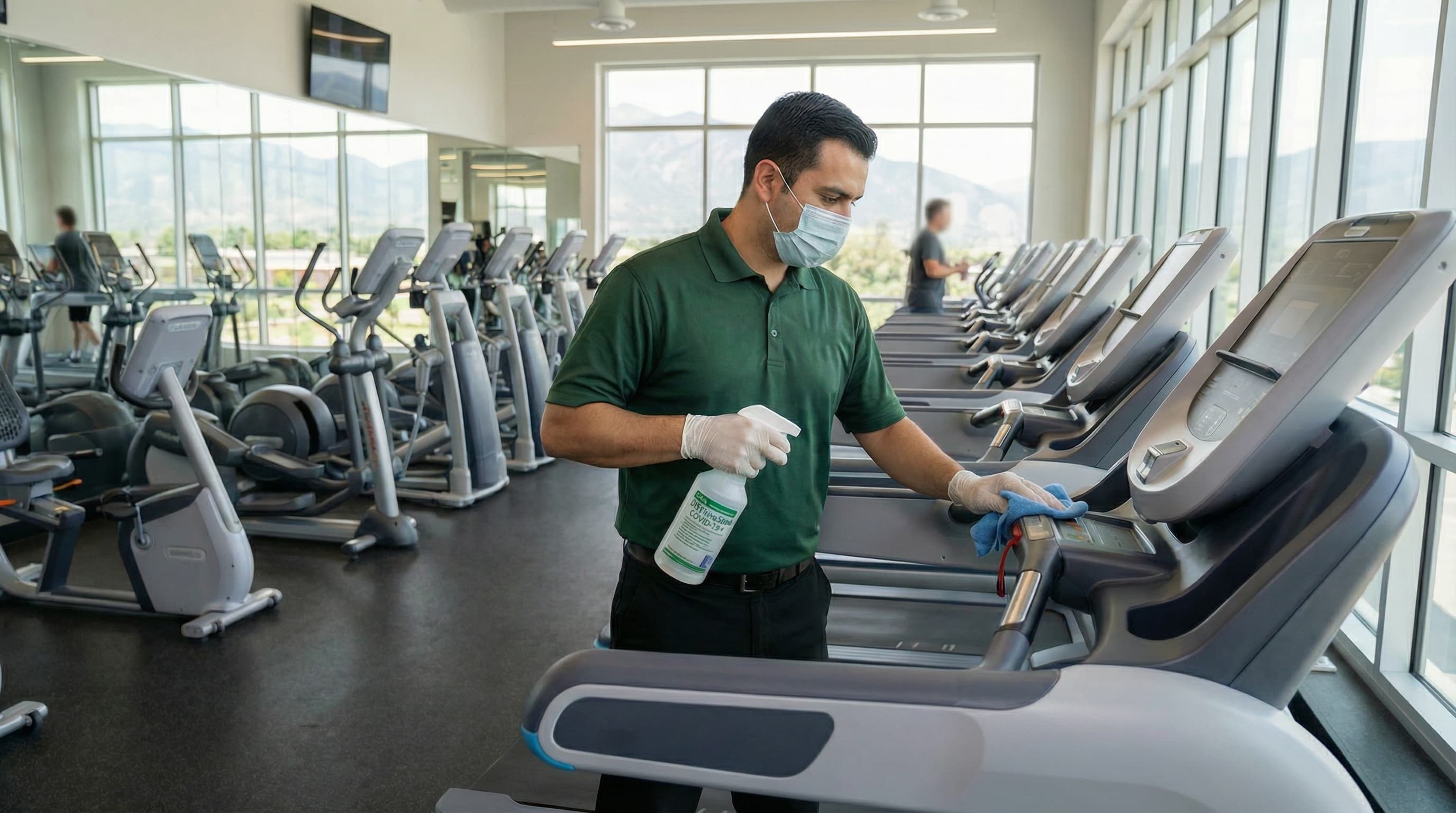 Professional gym equipment sanitization services
