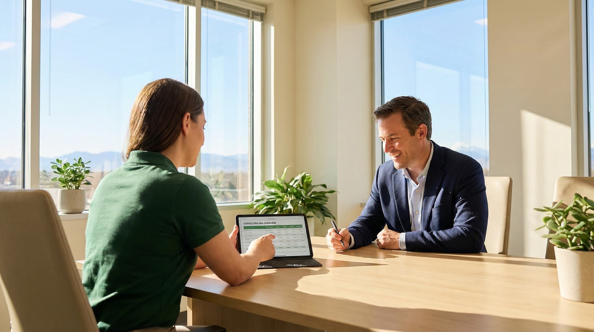 Professional cleaning consultation