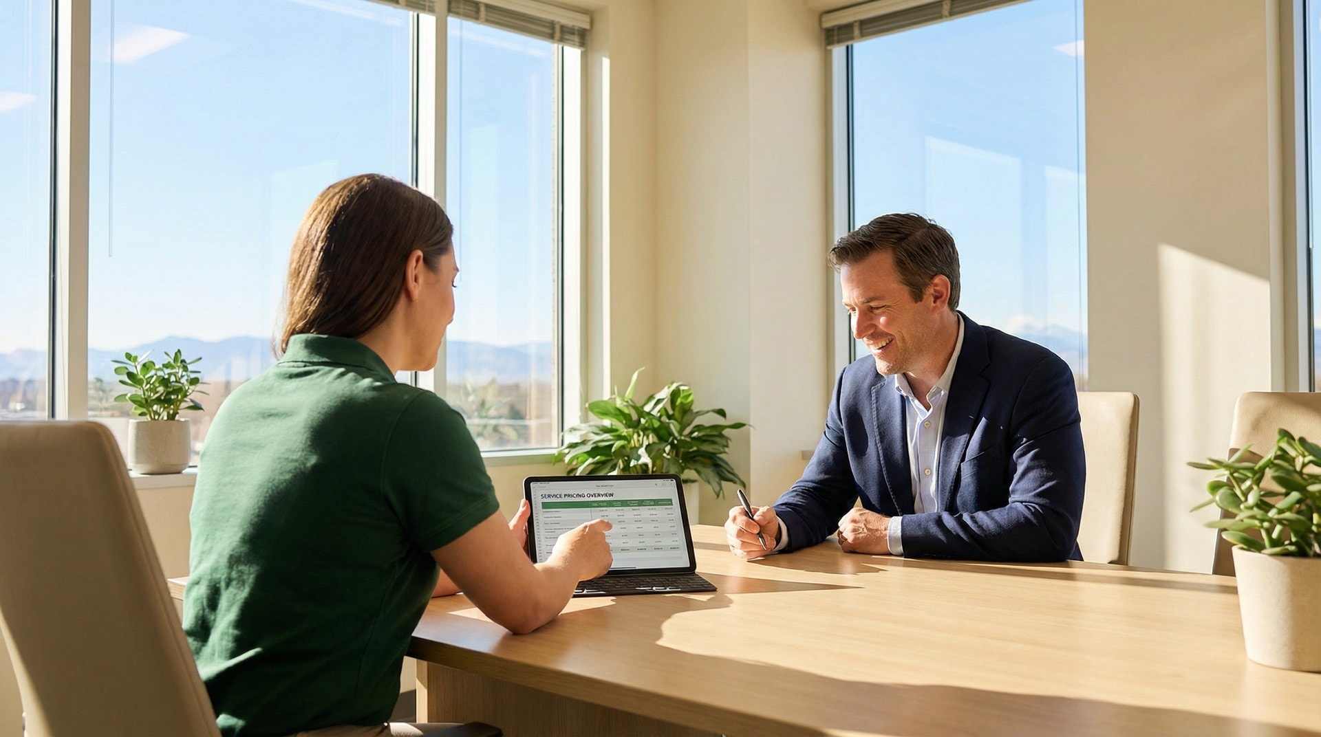 Commercial cleaning pricing consultation